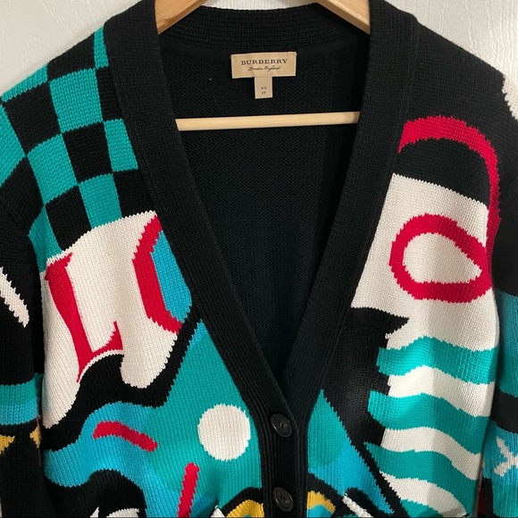 BURBERRY Intarsia-knit merino wool-blend - Picture 4 of 13